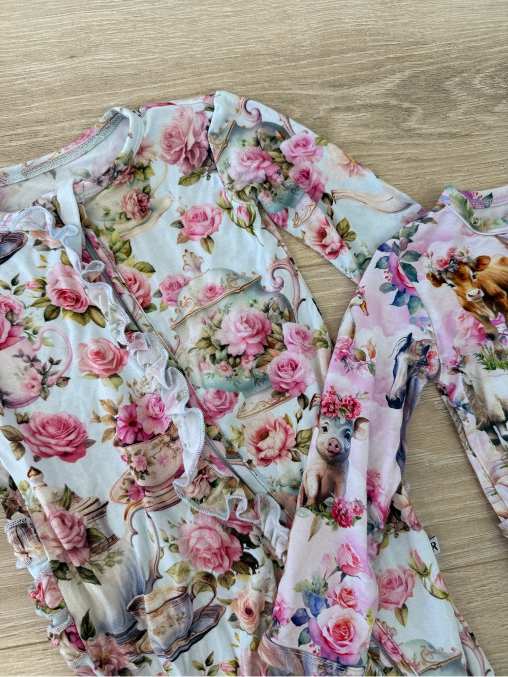 Bums & Roses Bamboo Ruffle Footie Bundle - Picture 5 of 10